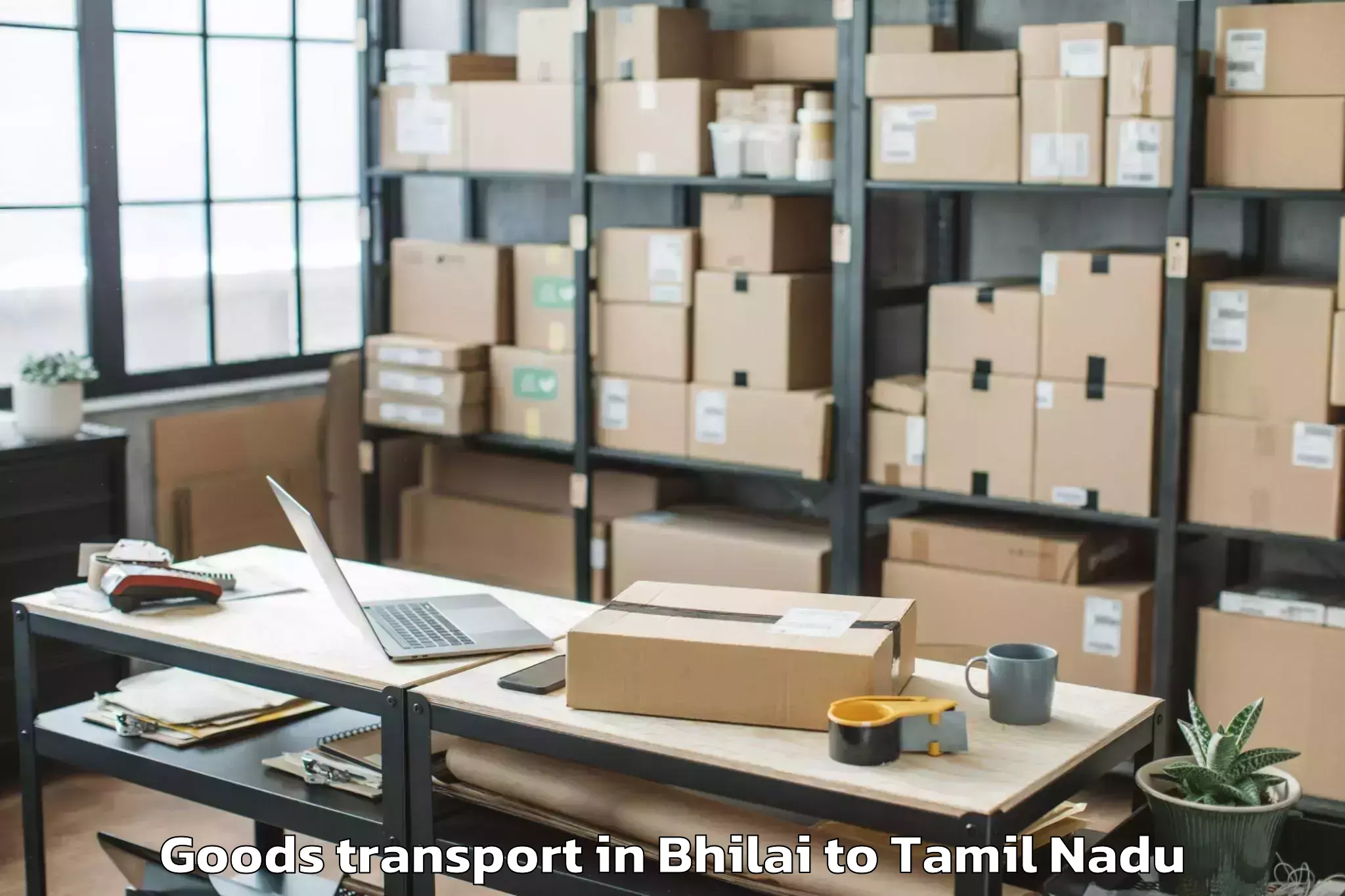 Top Bhilai to Tirupathur Goods Transport Available